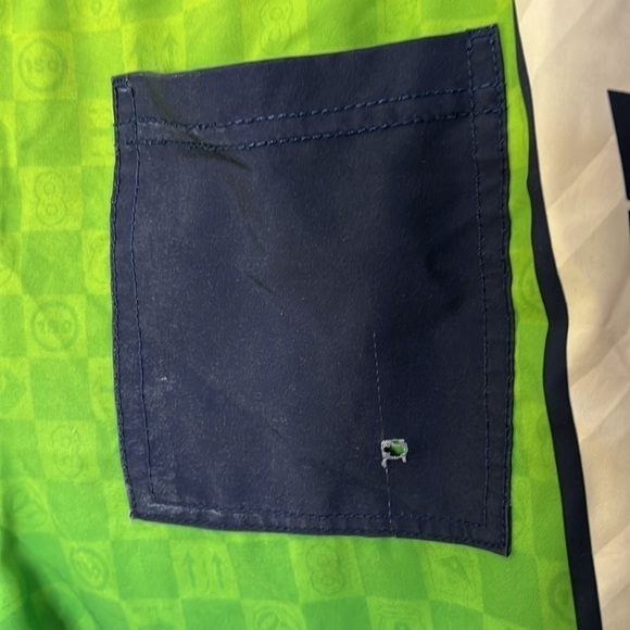 Mario Kart Boys Size L Boardshort Green White Swim Mario Luigi - Picture 4 of 7